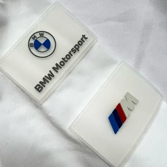 PUMA Men's BMW Motorsport Woven Hooded Jacket White - Picture 8 of 12